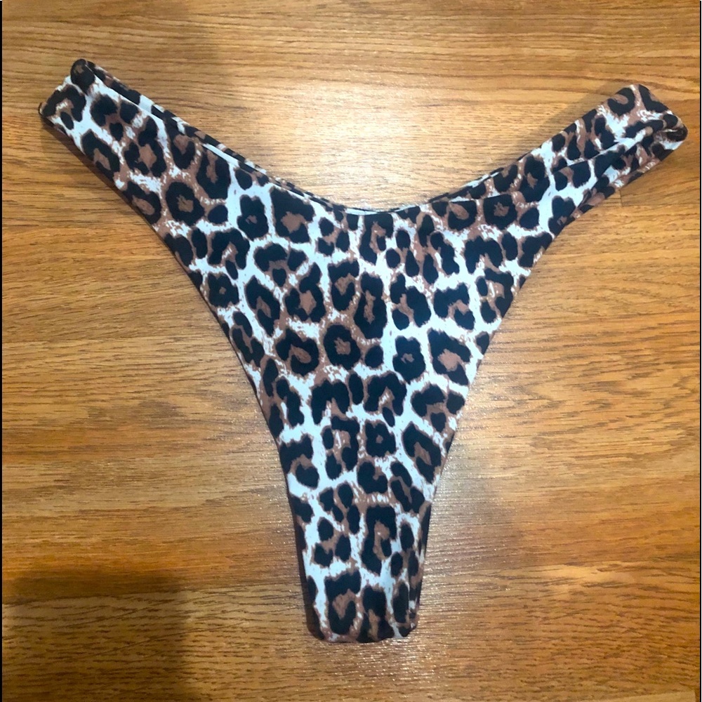 Leopard Print Bathing Suit Bottoms